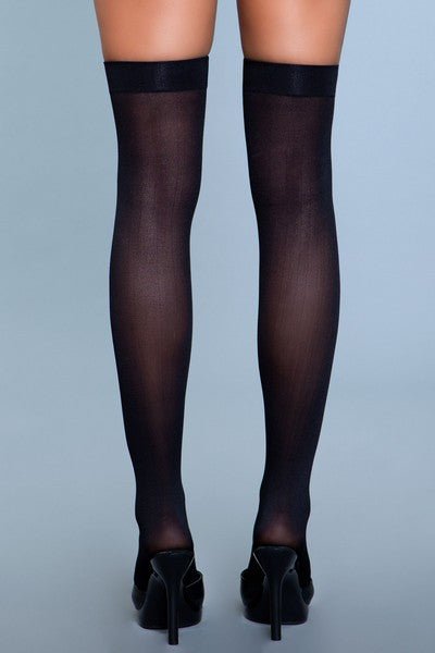 BeWicked Women's Opaque Nylon Thigh Highs 1932