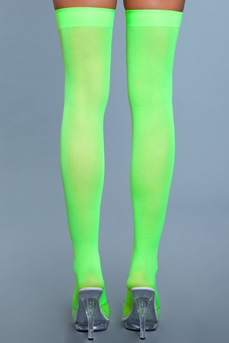 BeWicked Women's Opaque Nylon Thigh Highs 1932