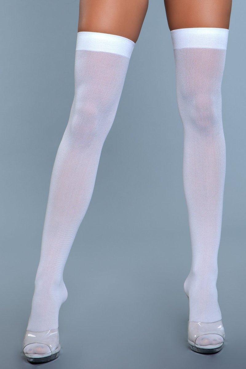 BeWicked Women's Opaque Nylon Thigh Highs 1932