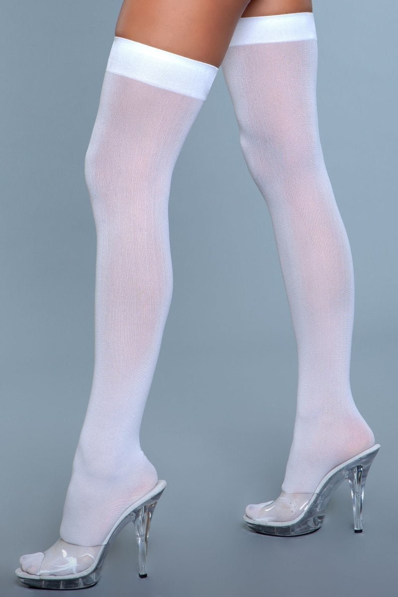 BeWicked Women's Opaque Nylon Thigh Highs 1932