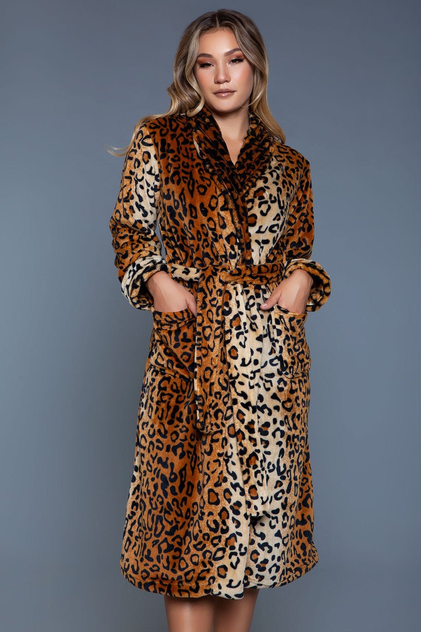 BeWicked Women's Leopard Robe 2071