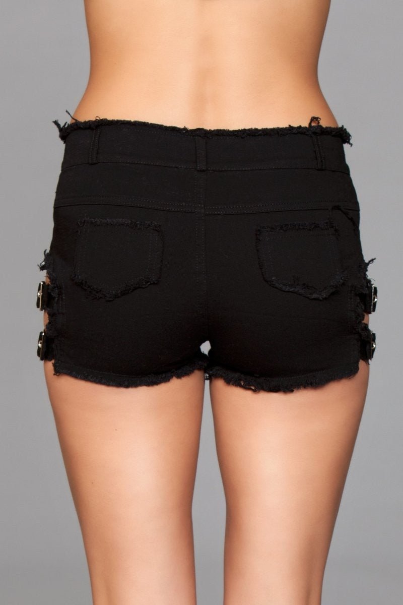 BeWicked Women's Buckled Down Denim Shorts J10