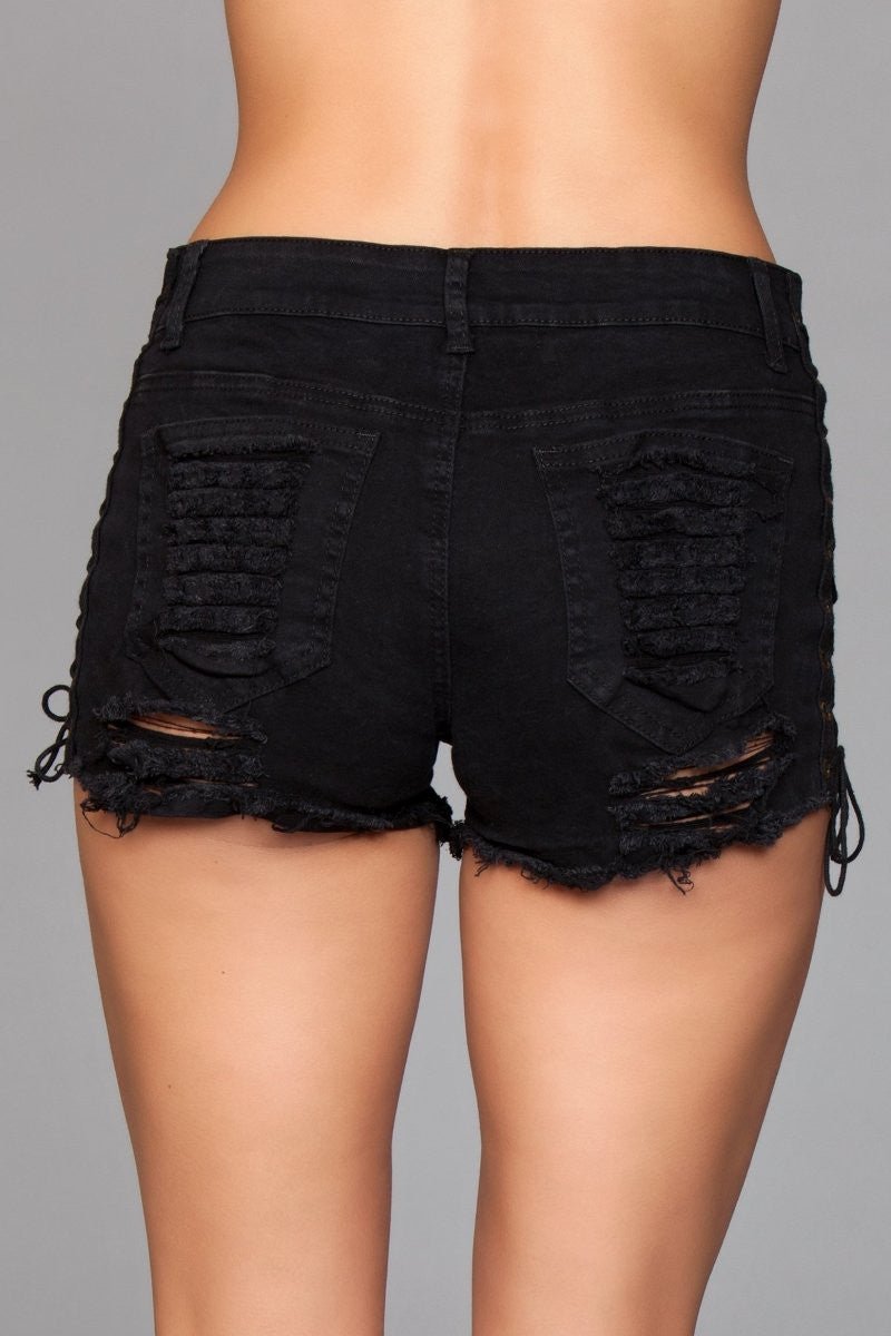BeWicked Women's Looped in Distress Shorts J5