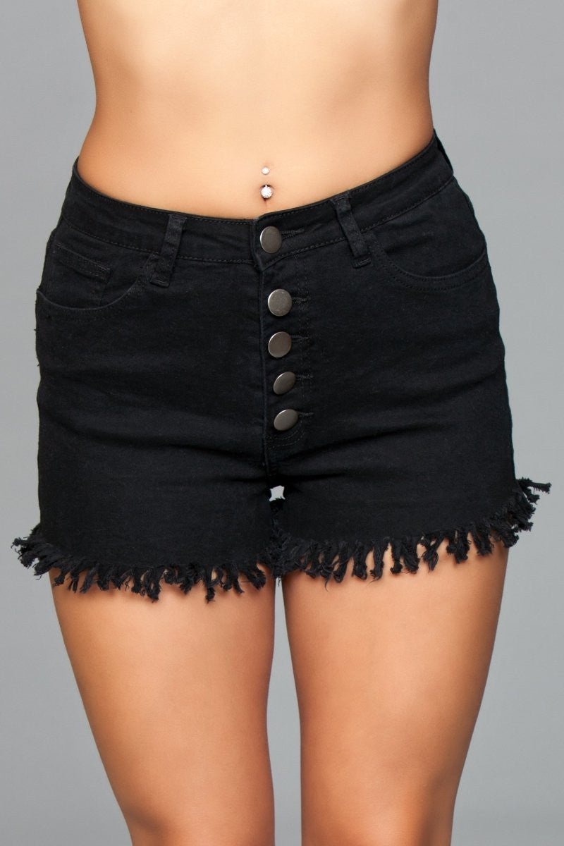 BeWicked Women's Fringed Button Up Shorts J9