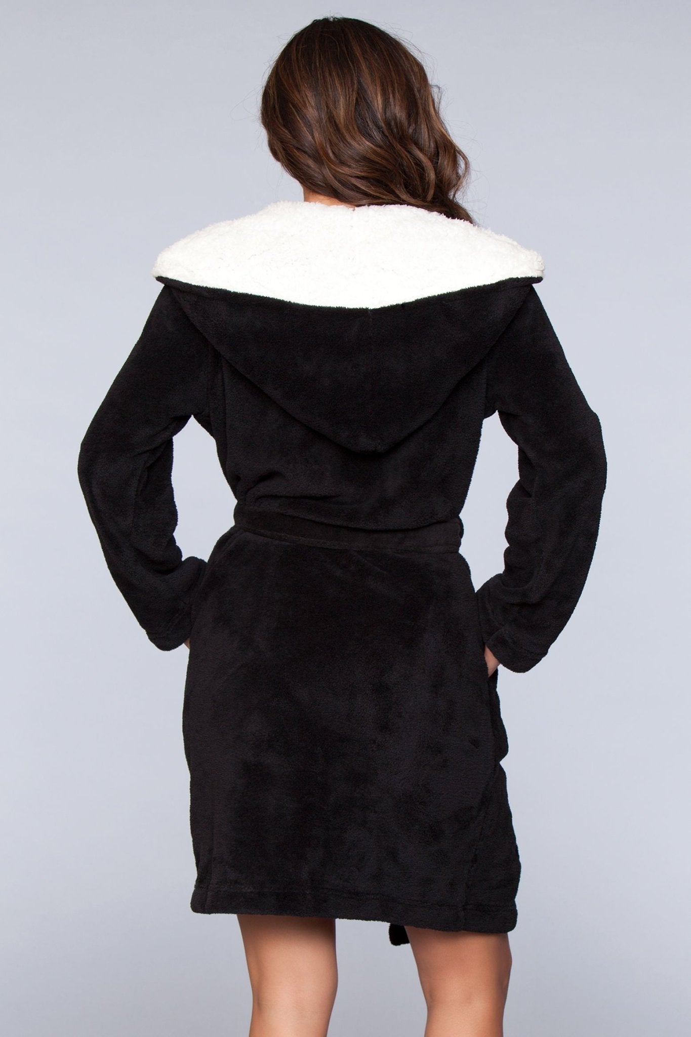 BeWicked Women's Janet Plush Fleece Color Block Robe 1817