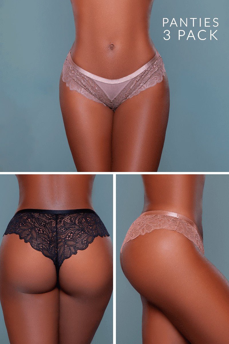 BeWicked Women's Wren Cheeky 3 Pack 2212A3PK