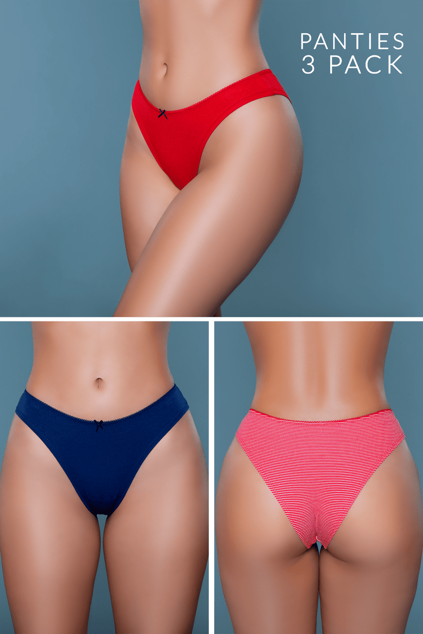 BeWicked Women's Talia Brief 3 Pack 2203A3PK