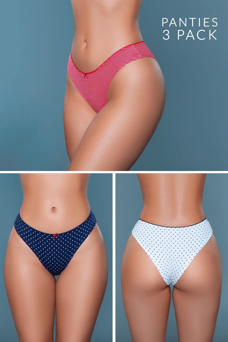 BeWicked Women's Talia Brief 3 Pack 2203B3PK