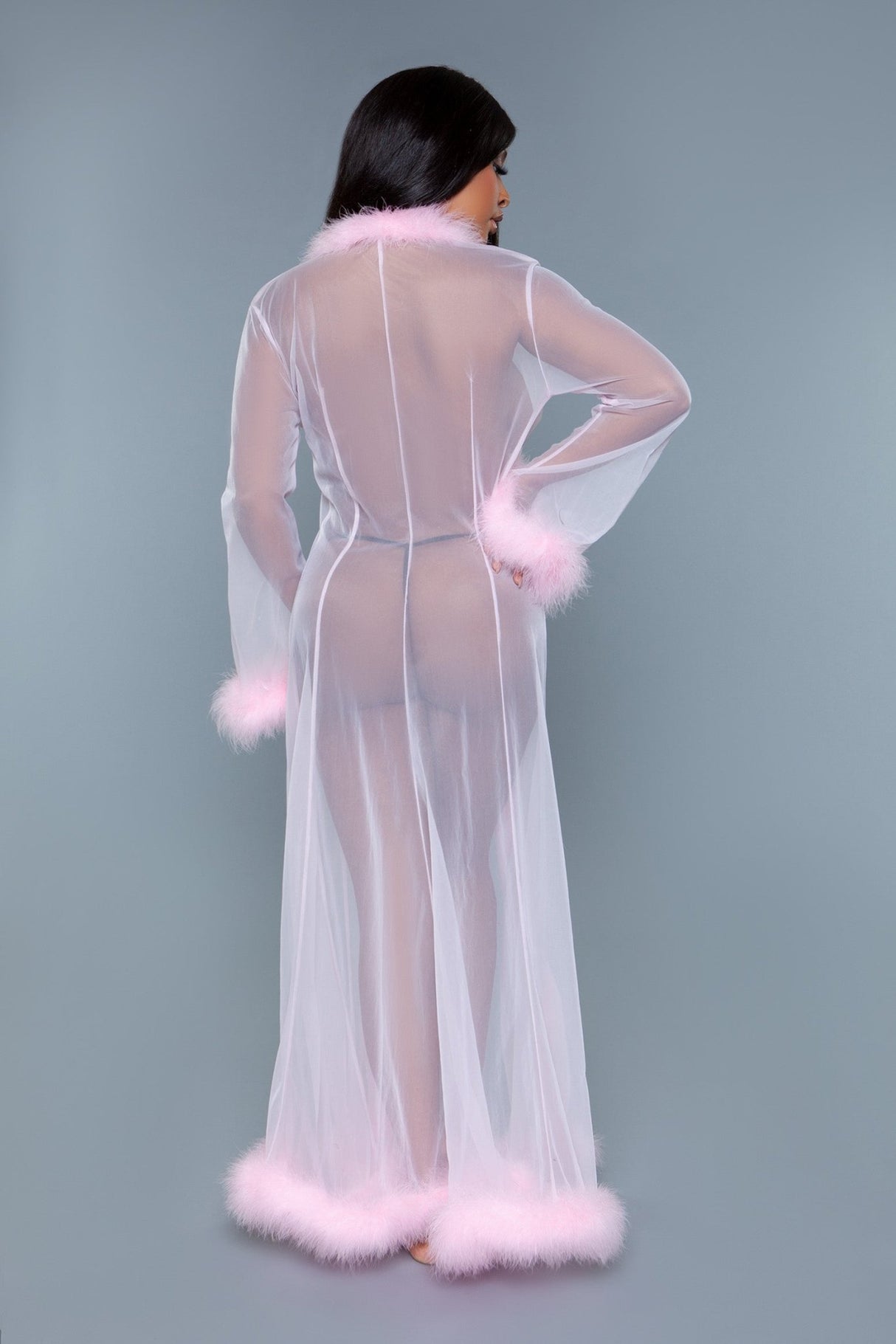 BeWicked Women's Marabou Robe BW1650