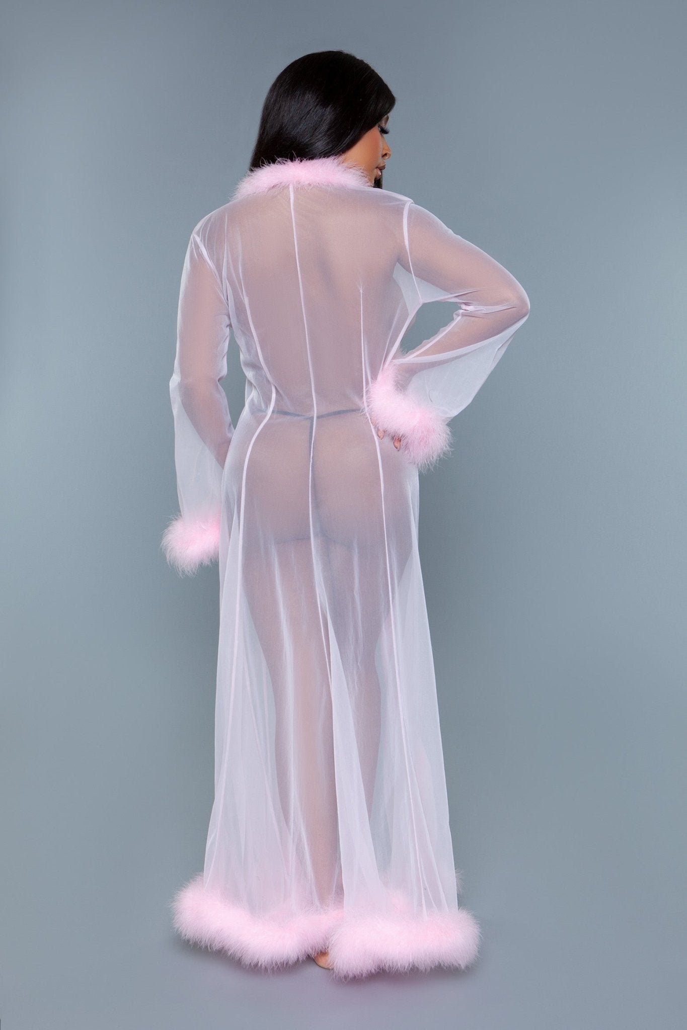 BeWicked Women's Marabou Robe BW1650