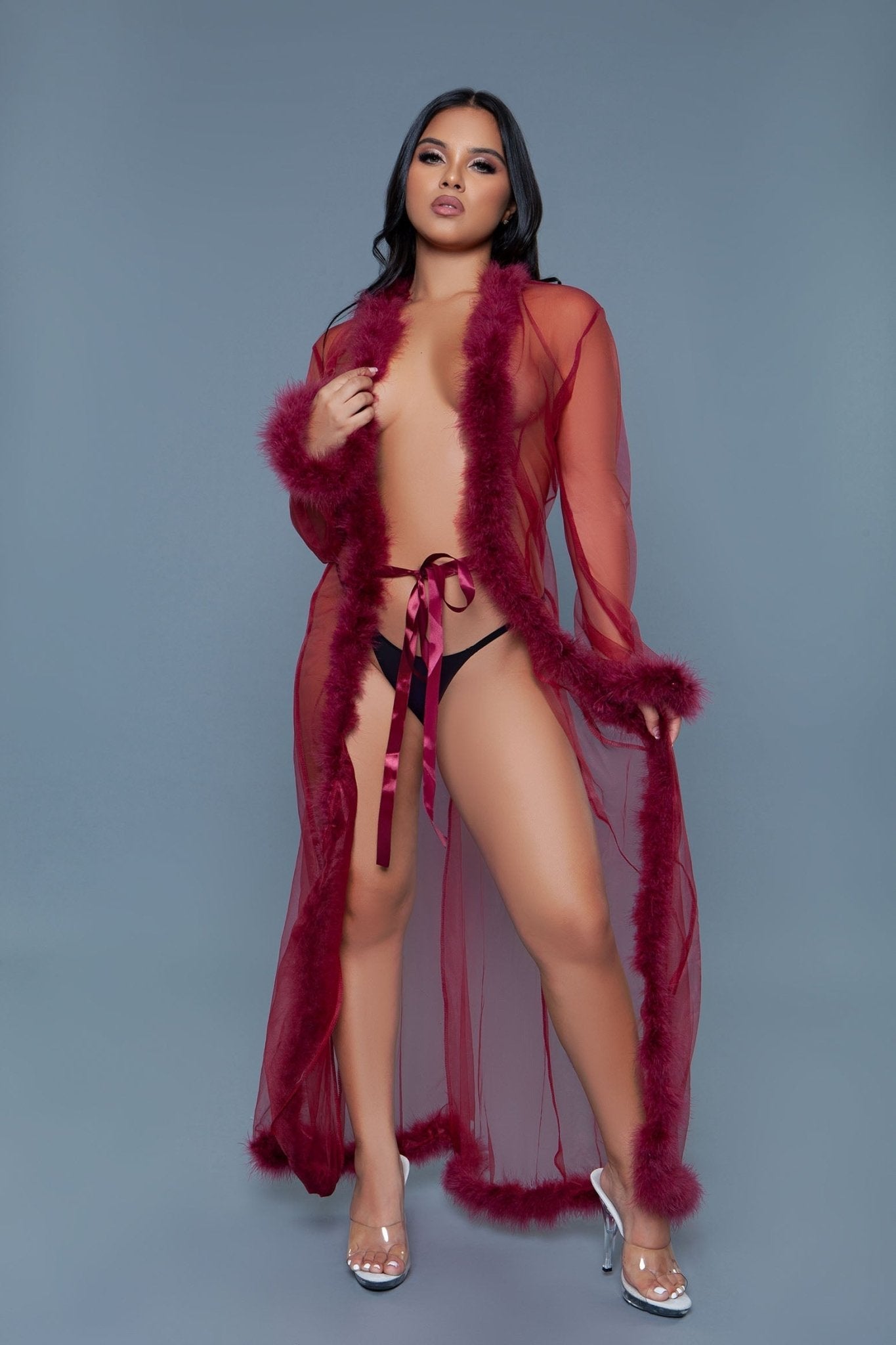 BeWicked Women's Marabou Robe BW1650