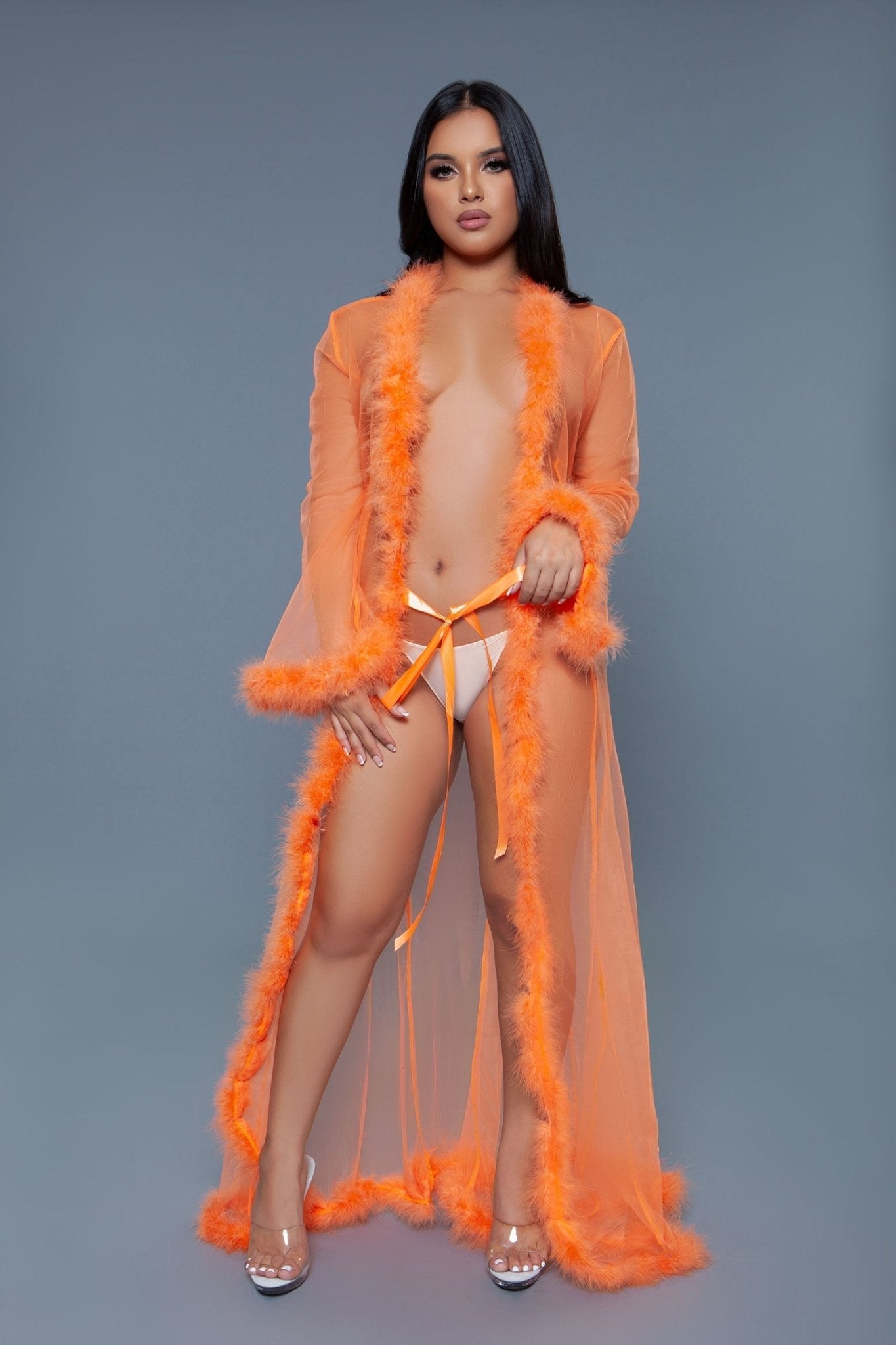 BeWicked Women's Marabou Robe BW1650