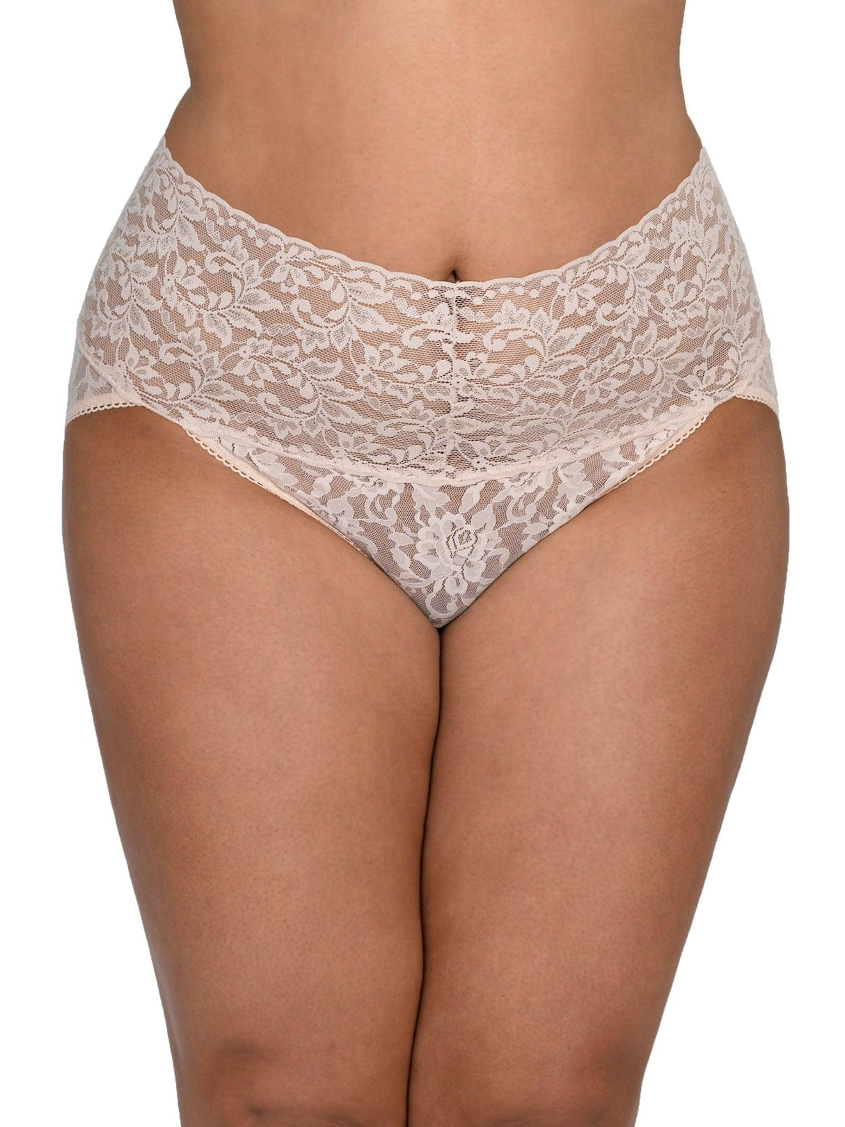 Plus Size Retro Lace V-kini