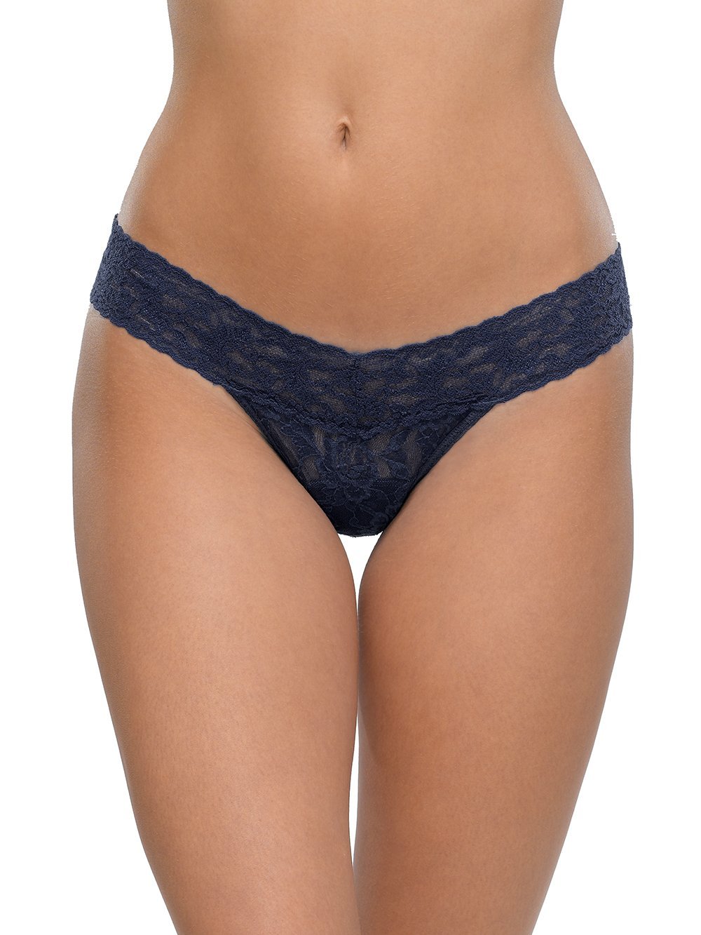 Hanky Panky Thong Navy / One Size Signature Lace Low Rise Thong