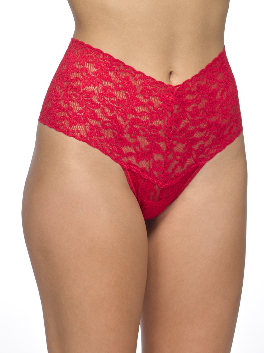 Hanky Panky Thong Red / One Size Retro Lace Thong