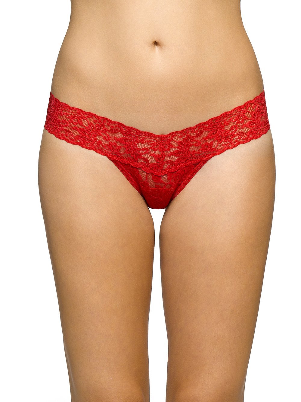 Hanky Panky Thong Red / One Size Signature Lace Low Rise Thong