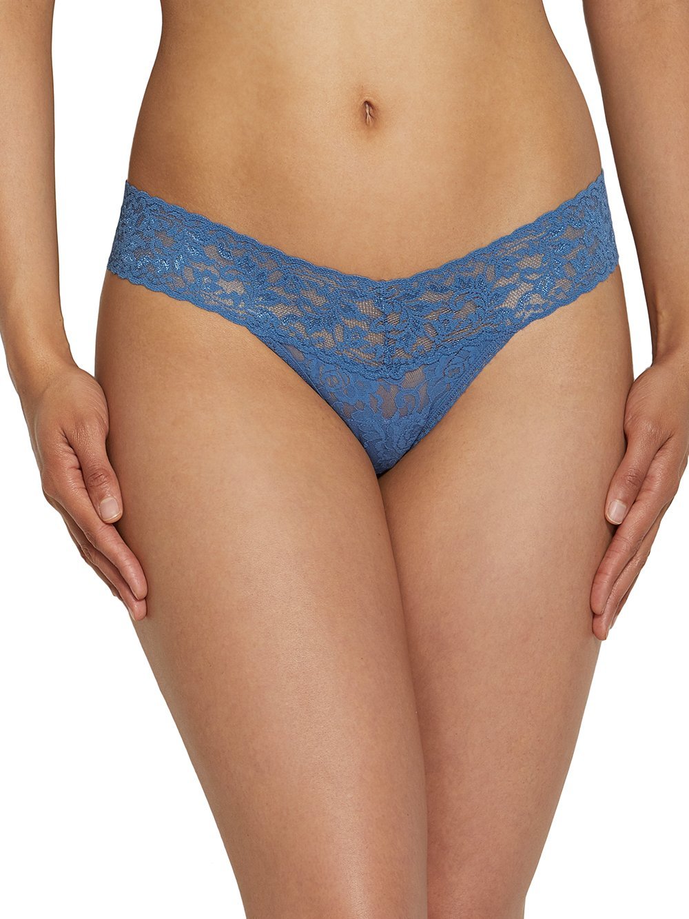 Hanky Panky Thong Stormcloud / One Size Signature Lace Low Rise Thong