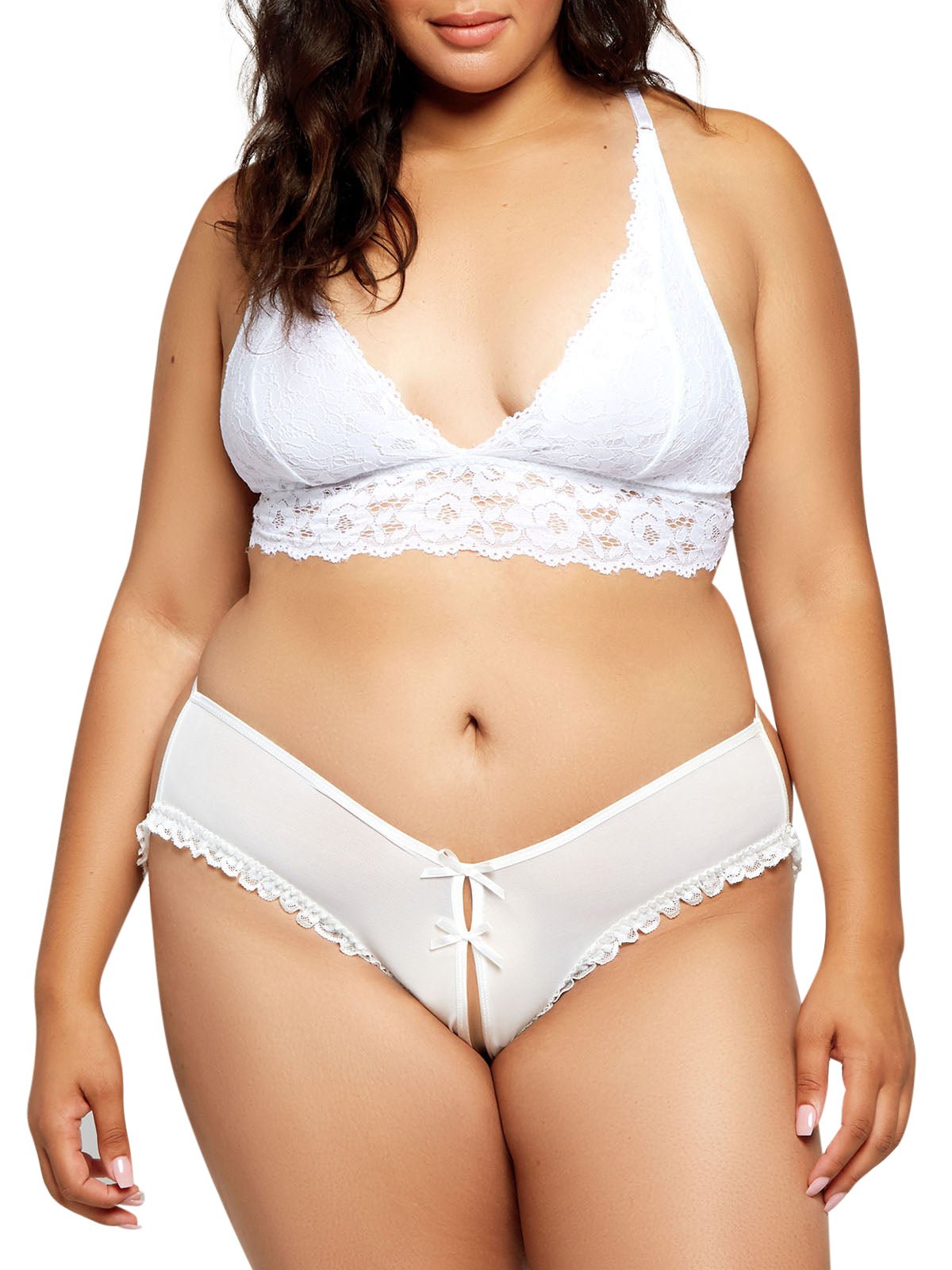 Pearl Thong Plus Size String Cheeky Panty | HauteFlair