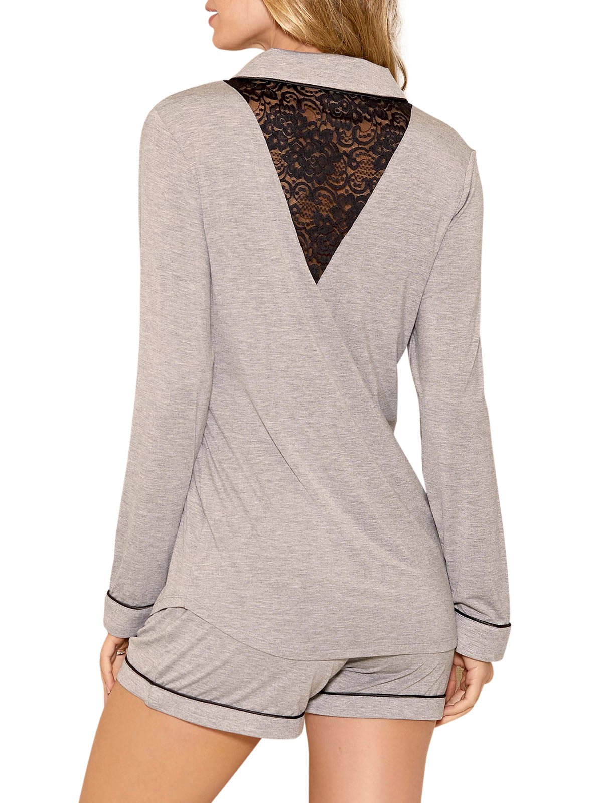 Gray heathered pajama set