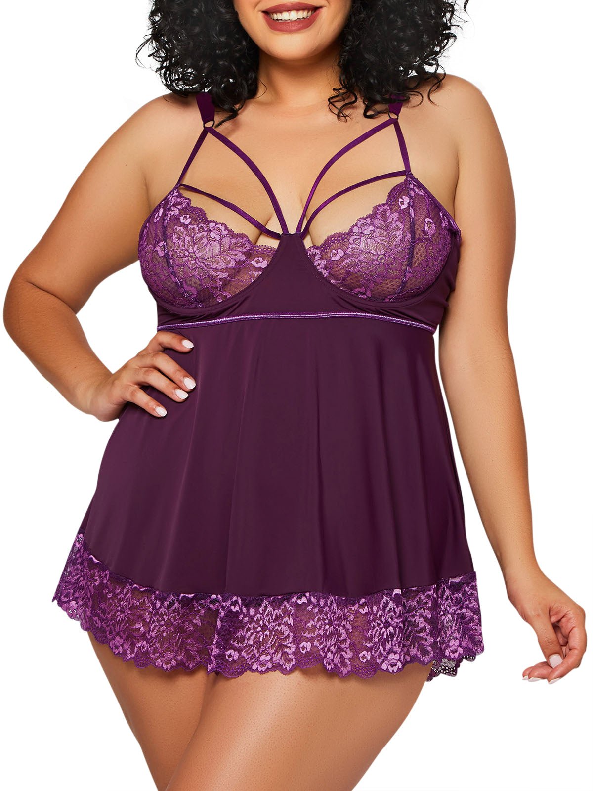 Women s Primrose Plus Size Babydoll HauteFlair