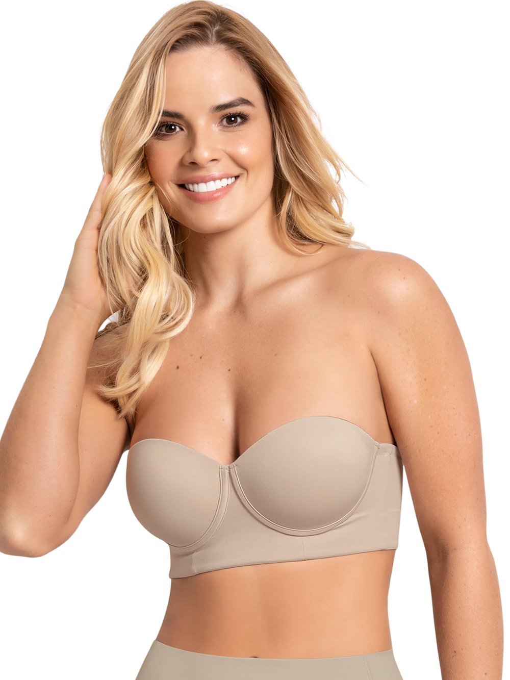 Leonisa Bras Nude / 34 / B Longline Balconet Contouring Strapless Bra 360