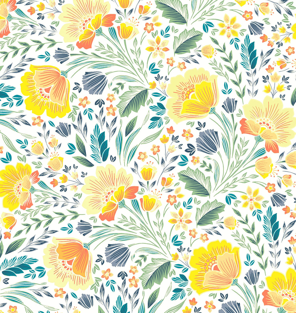 Swim Systems Golden Poppy Camila Scoop Bikini Bottom