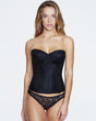 Dominique Bridal 32 / A / black Lace Corset Bridal Bra, Dominique Colette Torsolette in Black