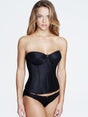 Dominique Bridal Lingerie Corset 32 / A / black Dominique Juliette Satin Corset Low Back Push Up Strapless Bridal Bra 8950