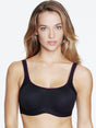 Dominique Sports Bras 32 / B / black Dominigue Max Support Underwire Sports Bra 6100 Plus Size