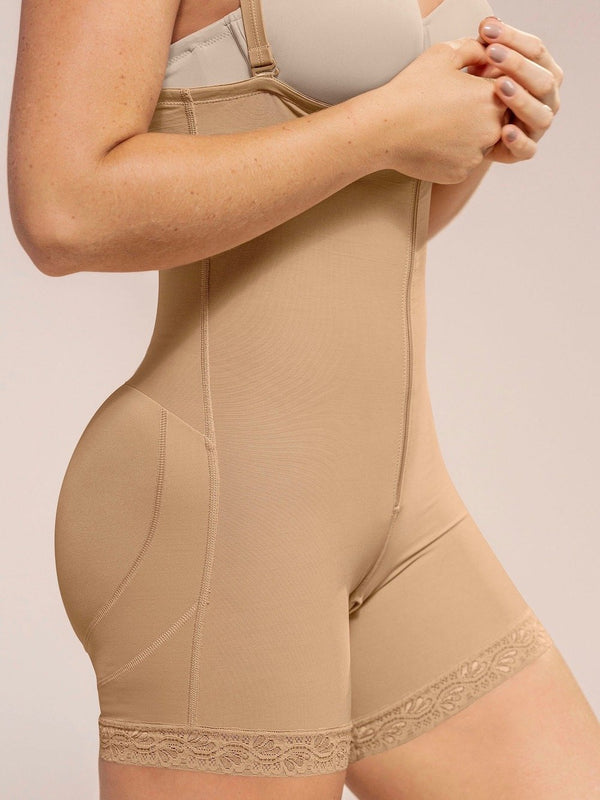 Leonisa Strapless Tummy Control Bodysuit Shapewear Butt Lifter
