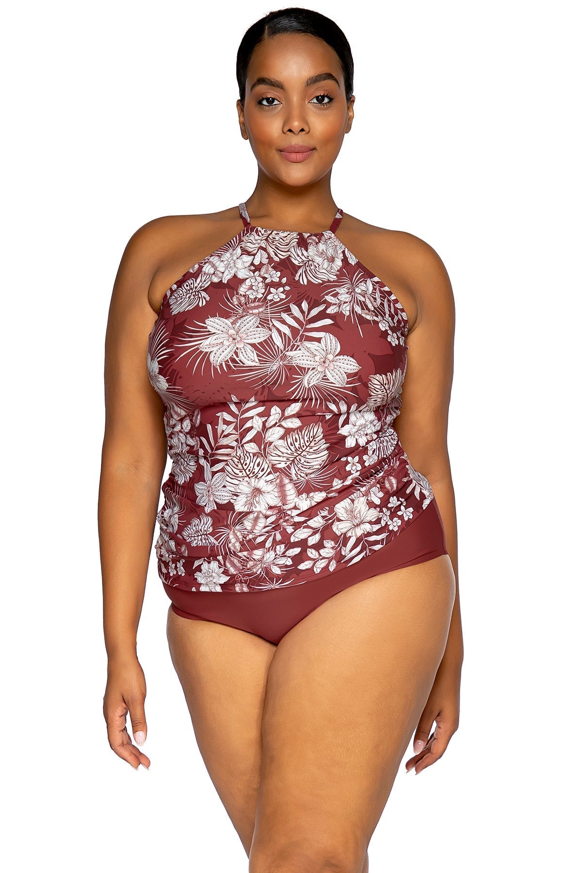 Sunsets Escape "Brands,Swimwear" 14 / HAWHI / 560T Sunsets Escape Hawaiian Hideaway Harlow High Neck Tankini