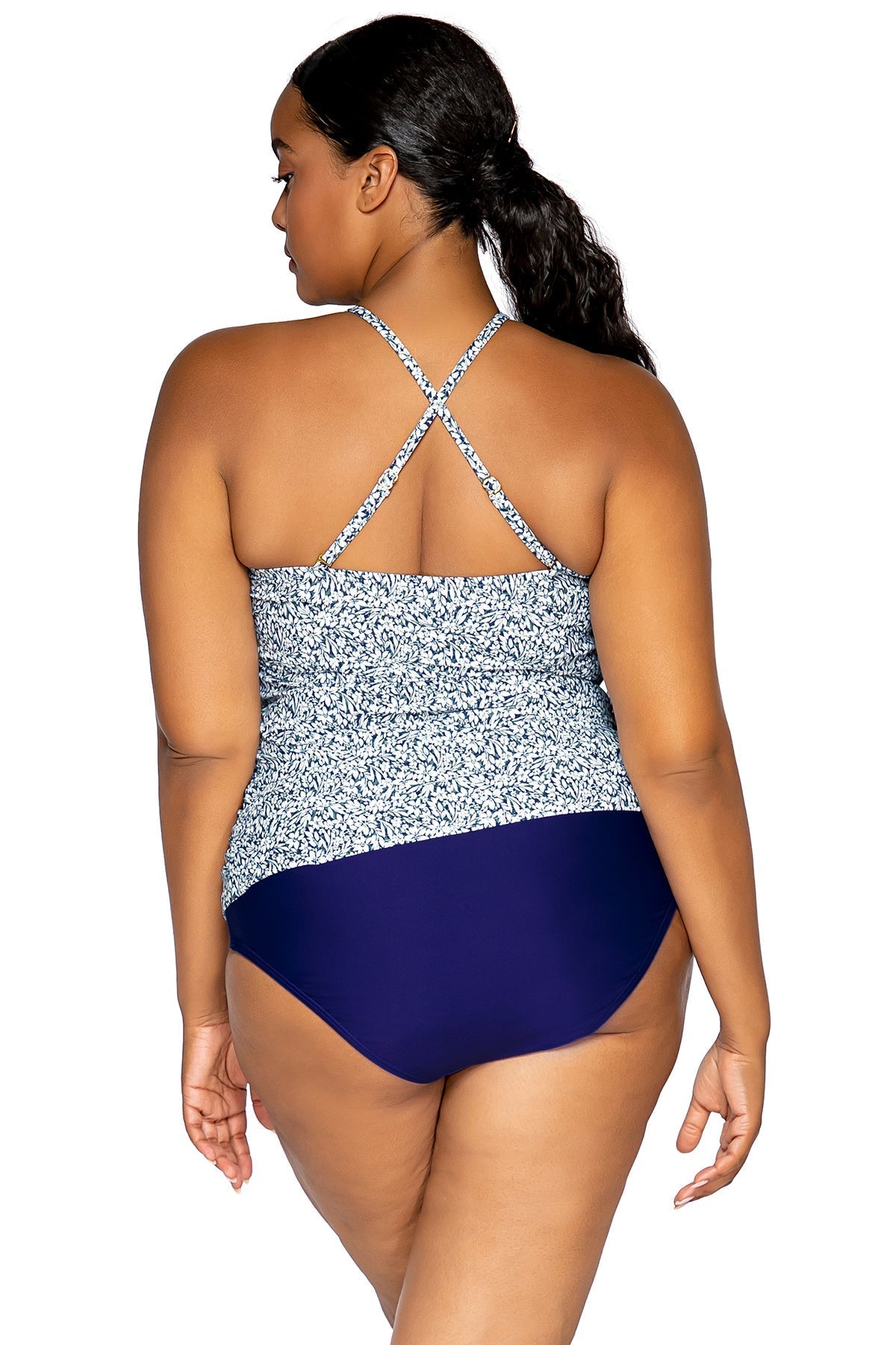 Sunsets Escape "Brands,Swimwear" Sunsets Escape Forget Me Not Harlow High Neck Tankini