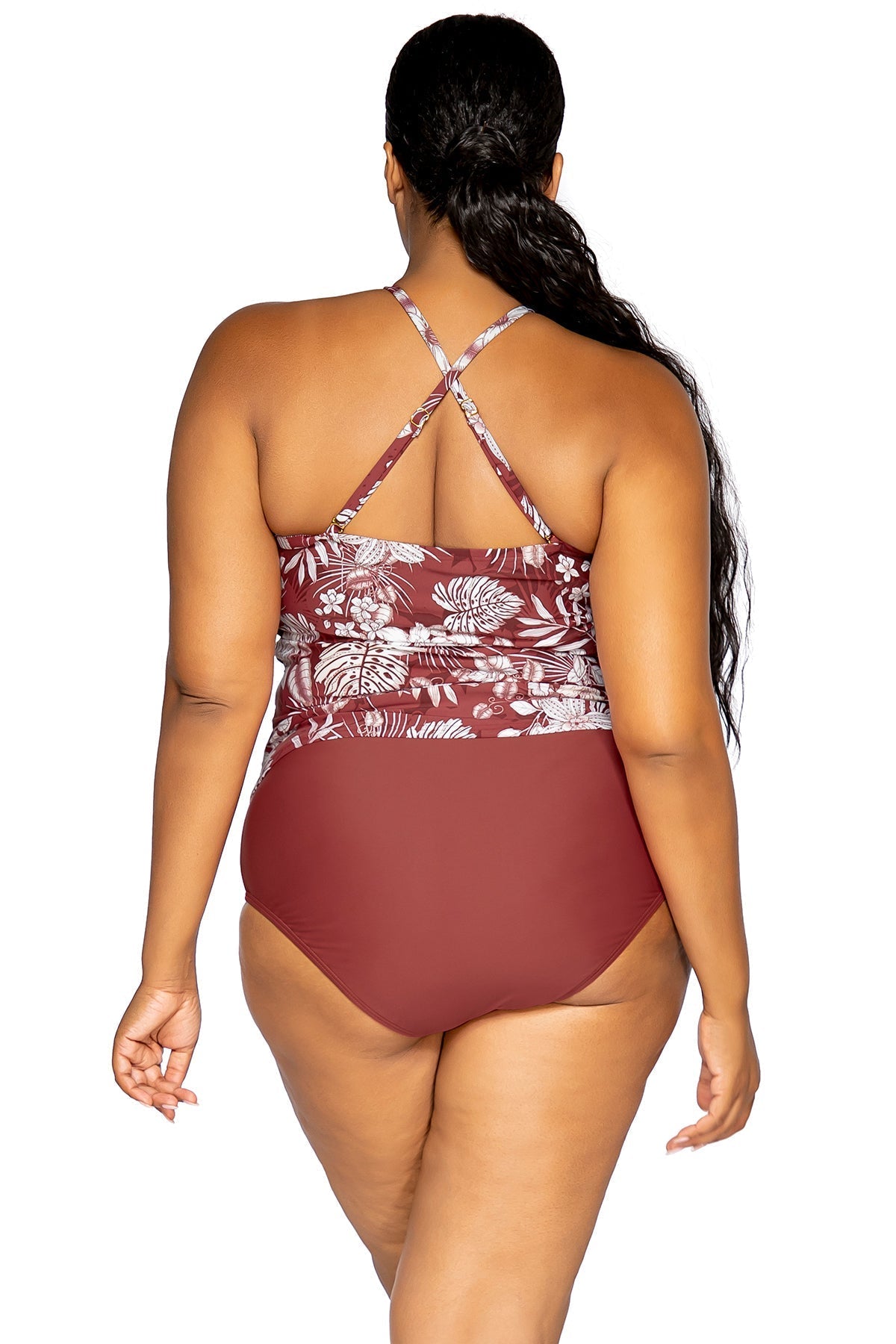 Sunsets Escape "Brands,Swimwear" Sunsets Escape Hawaiian Hideaway Harlow High Neck Tankini