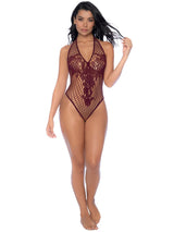 Mapale 1115 Floral Fishnet Bodysuit