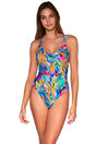 Front view of Sunsets Alegria Veronica One Piece