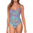 Front view of Sunsets Paisley Pop Veronica One Piece