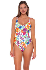 Sunsets Women's Swimwear Camilla Flora Veronica One Piece Swimsuit