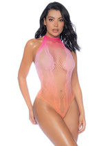 Women's Floral Halter Ombre Bodysuit Lingerie Mapale 1124