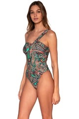 Side view of Sunsets Andalusia Ginger One Piece