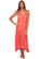 Front view of Sunsets Neon Coral Destination Dress