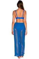 Back view of Sunsets Electric Blue Breezy Beach Pant