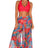 Front view of Sunsets Tiger Lily Breezy Beach Pant