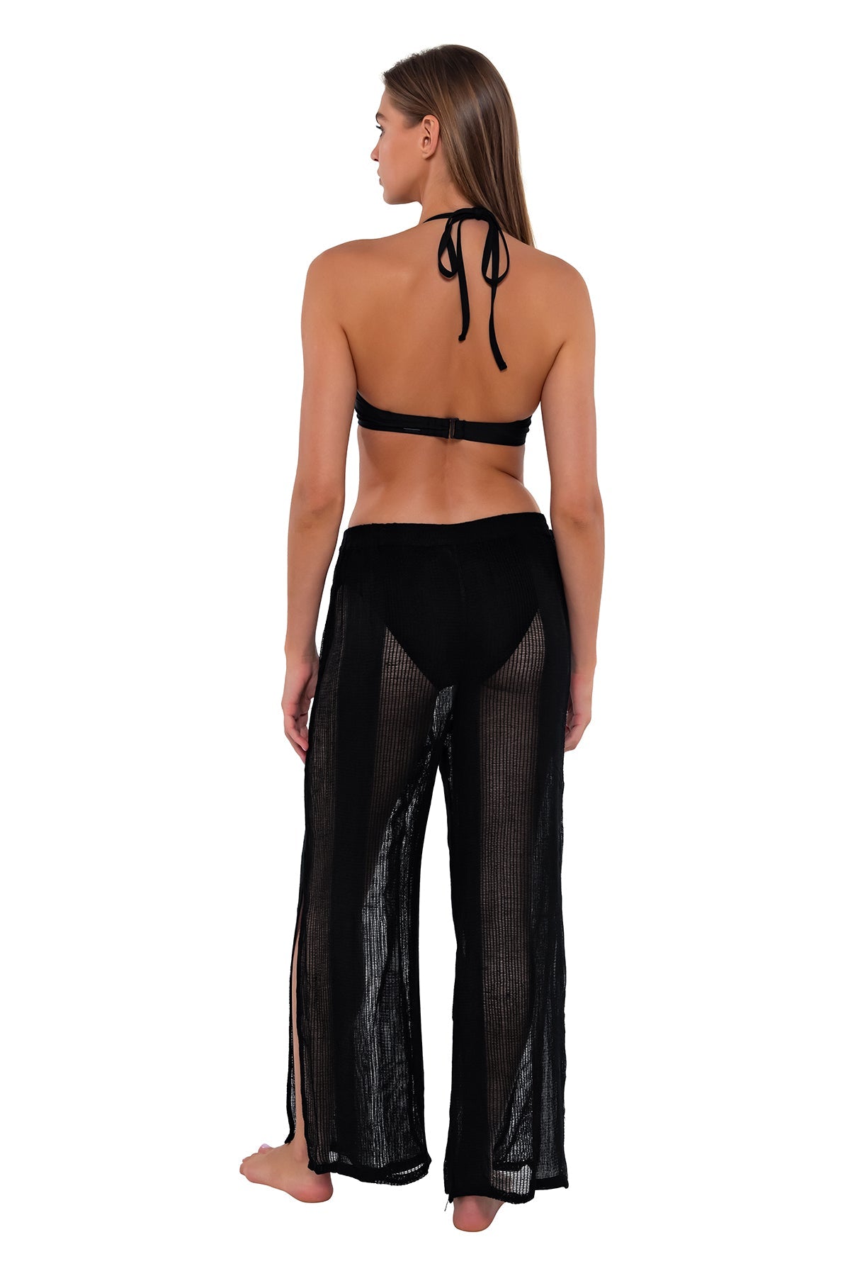 Sunsets Black Breezy Beach Pant