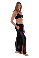 Sunsets Black Breezy Beach Pant