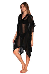 Side view of Sunsets Black Shore Thing Tunic