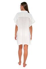 Sunsets White Lily Shore Thing Tunic