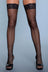 Women's Fishnet Lace Trim Thigh High Stockings – Kiss Goodnight 1914