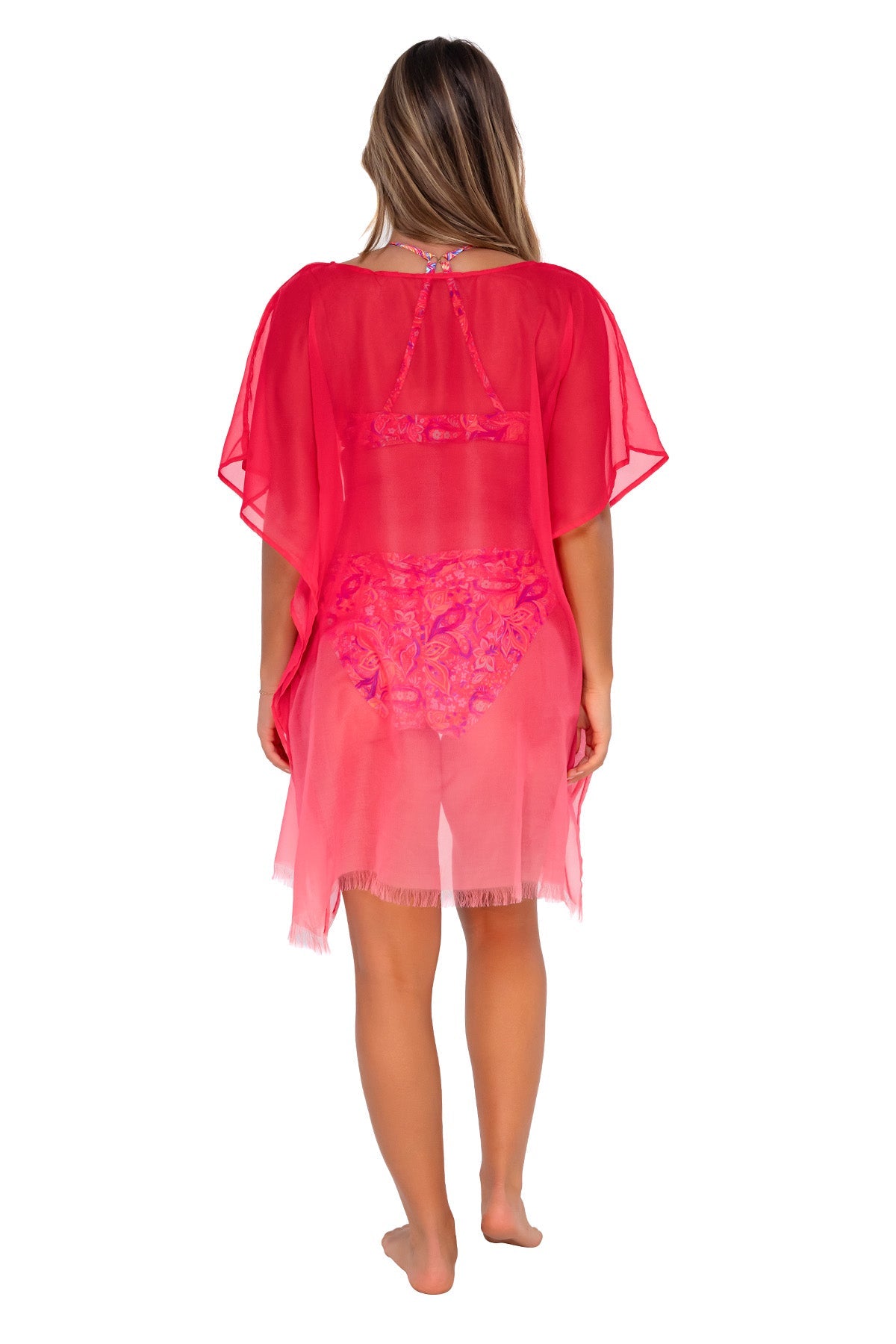 Sunsets Geranium Maldives Tunic