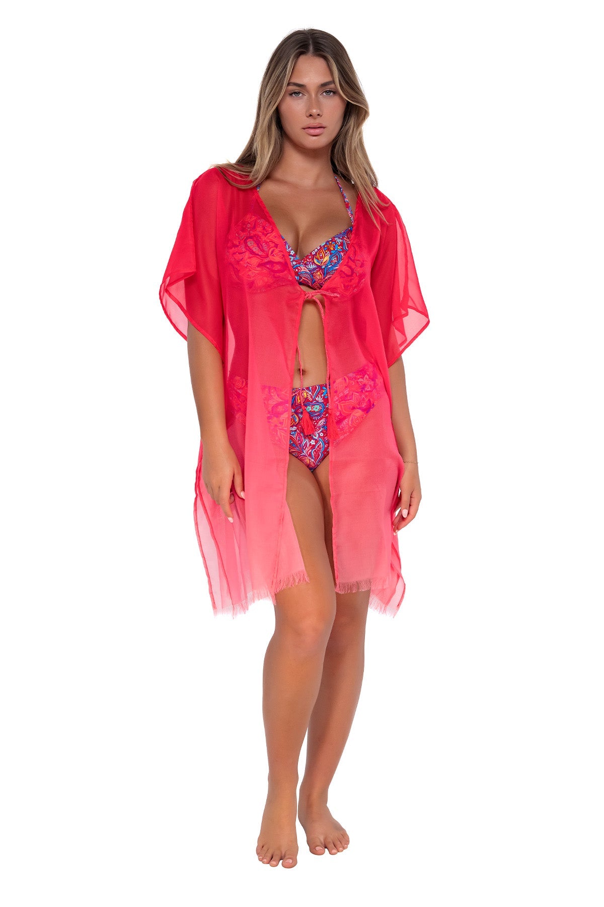 Sunsets Geranium Maldives Tunic