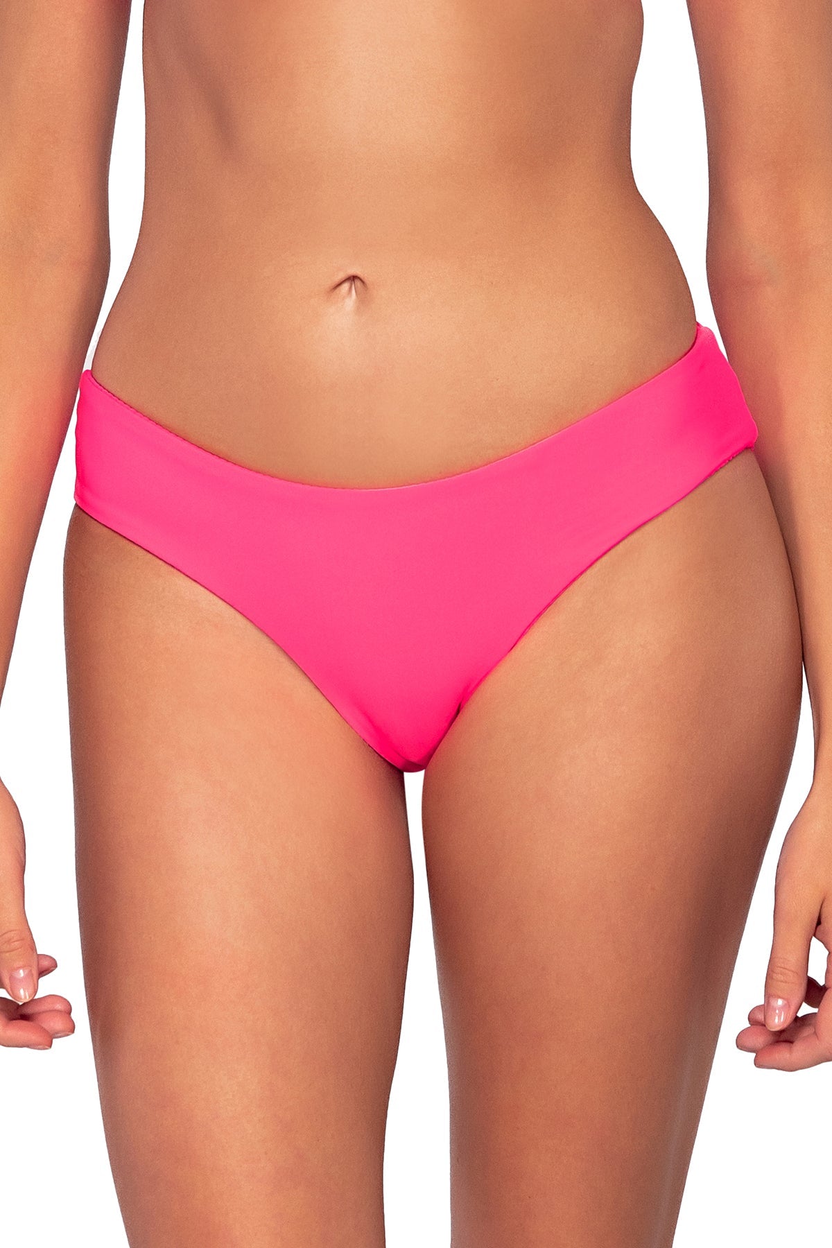 Sunsets Women's Swimwear Neon Pink Alana Hipster Bikini Bottom